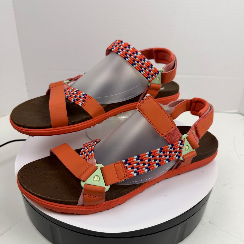 Merrell District Mendi Backstrap Sandals Womens 11 Hot Coral Orange J94232 - Picture 13 of 16